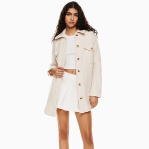 Wilfred Free Ganna Shacket in Heather Bone Size S